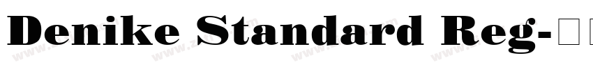 Denike Standard Reg字体转换